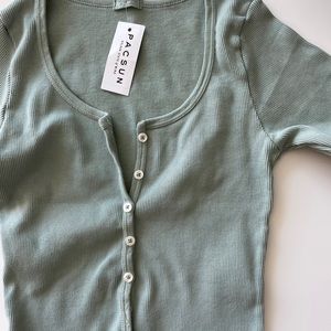 NWT John Galt button up